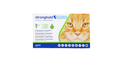ストロングホールドプラス猫用（5～10kg未満）3本｜ノミマダニ